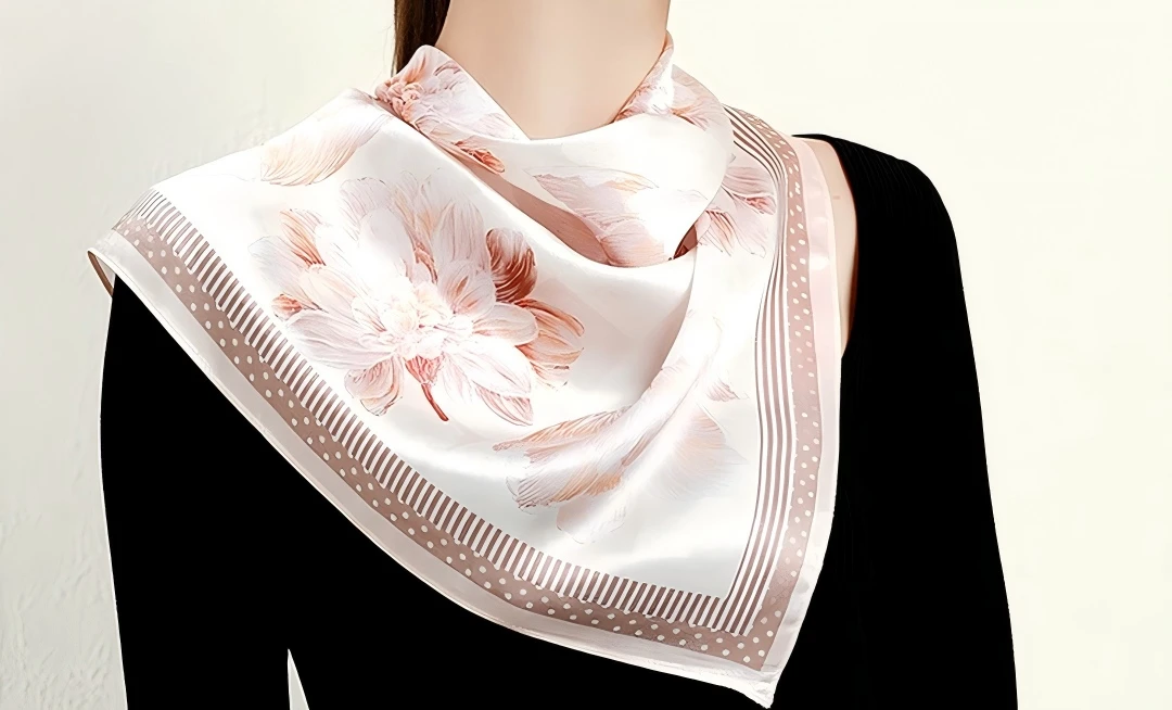 Silk Floral Square Scarf Silk Floral Square Scarf