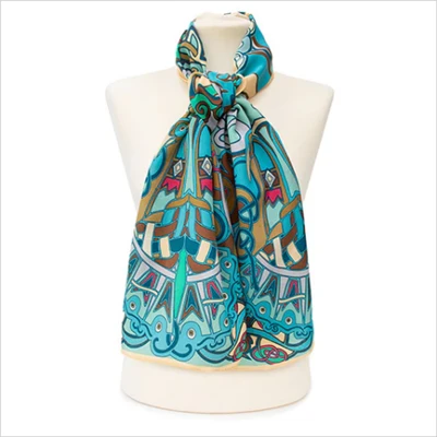 디자이너 Crepe de Chine Silk Scarf